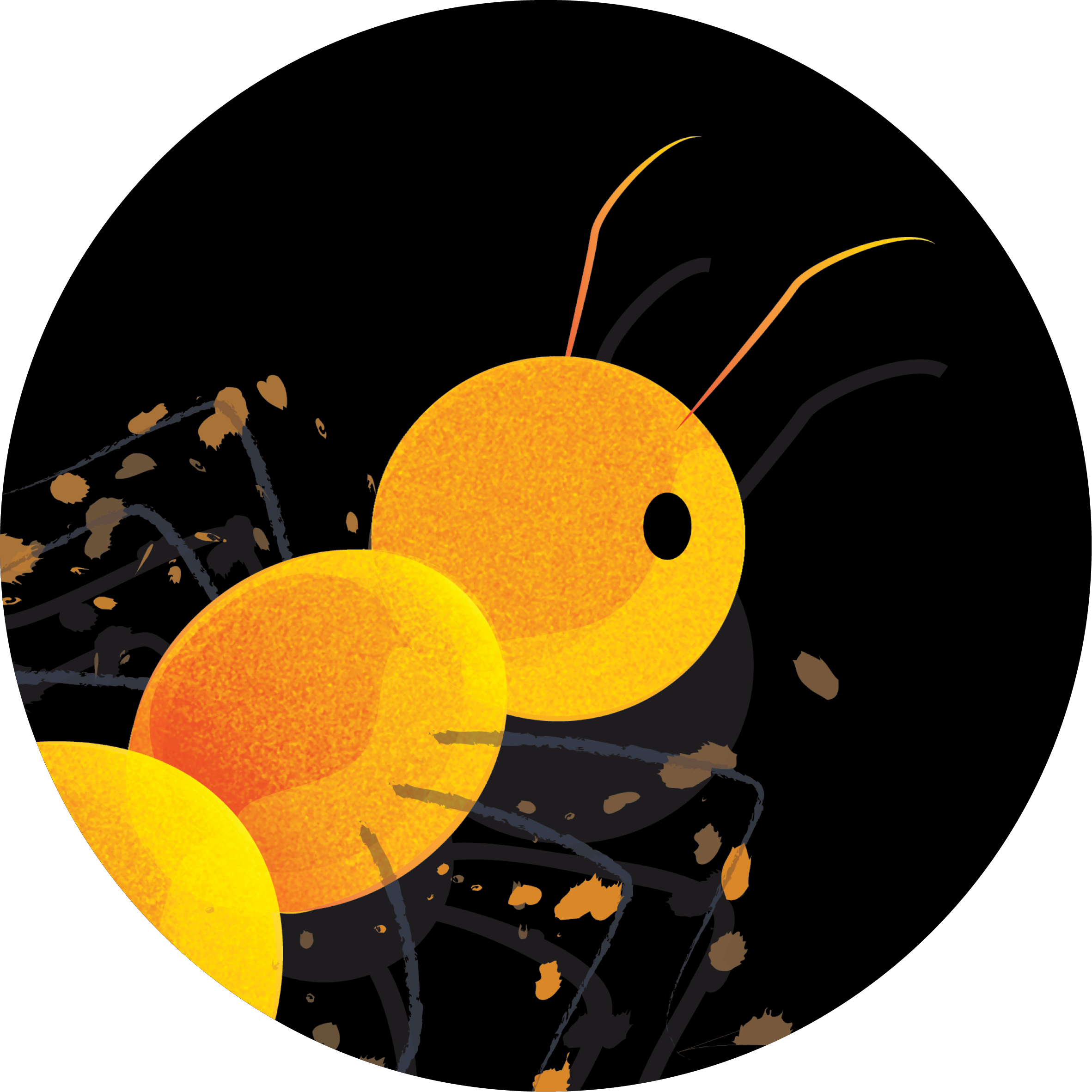 La fourmi jaune Lyon - graphiste UI designer illustratrice - Logo officiel